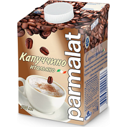 Молочный коктейль Капуччино с кофе и какао Parmalat 1,5%, 500 мл