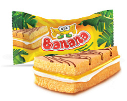 Бисквитное пирожное Banana, 1,6 кг