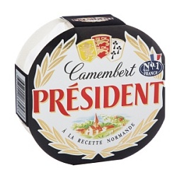 Сыр "Camembert" President 45%, 125 гр