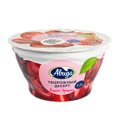 Десерт творожный вишня-черешня Авида 4,5%, 130 г