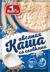 Каша овсяная Pr.Preston со сливками, 37 гр
