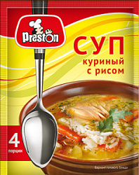 Суп куринный Pr.Preston с рисом, 60 гр