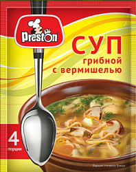 Суп грибной Pr.Preston с вермишелью, 50 гр