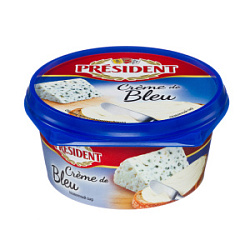 Сыр плавленный Creme de Bleu President 50%, 125 г