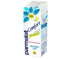 Молоко ультрапастеризованное Parmalat Comfort безлактозное 1,8%, 1 л.